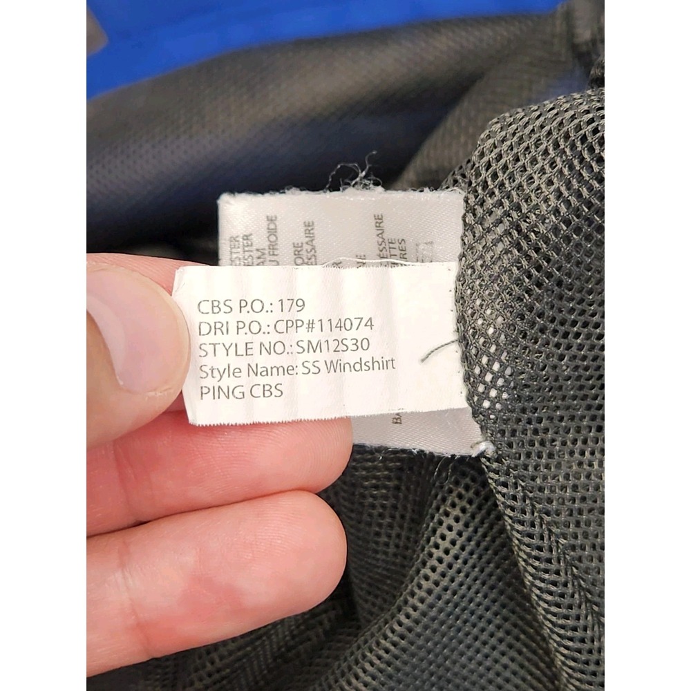 Ping Performance Windbreaker Pullover Men's M Blu… - image 8